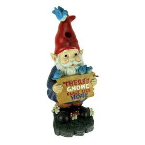 Gnome Place Like Home Garden Gnome Birdhouse Statue